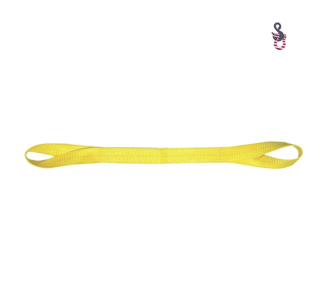 DD Sling 2 in. W Heavy Duty Type 3 Flat Eye & Eye, 2-Ply Nylon Sling - John M. Ellsworth Company