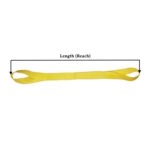 Bridle Hooks HSI 2-Leg Nylon Bridle Sling - One Ply, 20' Length, Oblong-to-Hook Ends With 3/4 Master Link | 6,000 Lb Vertical Capacity, Type 3 Eye & Eye Design Treated 2x4