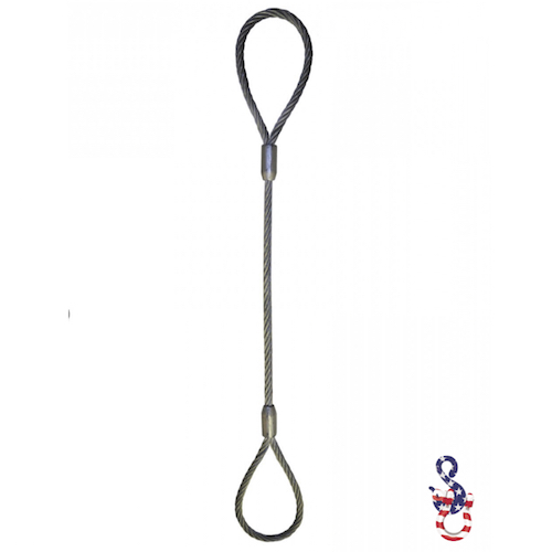 3/8" X 18' Wire Rope Choker w/Standard Eyes