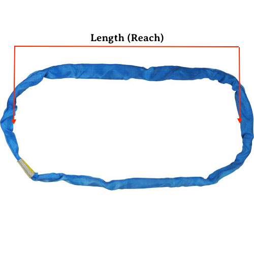Endless Polyester Round Lifting Sling - Blue - 4 Feet - Image 2