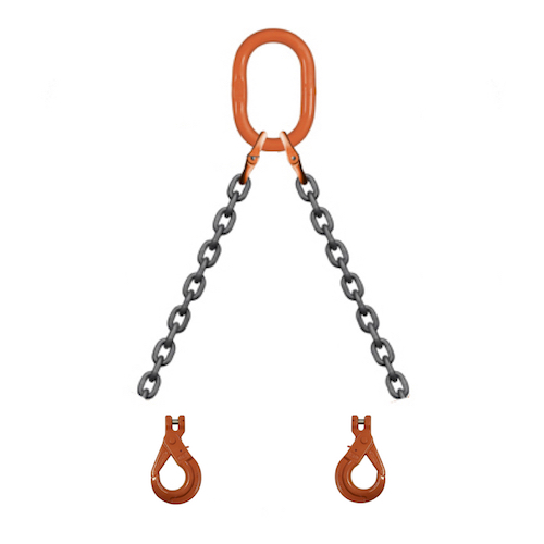 Chain Sling – 2 Leg – 1″ X 10′ – Grade 100 DOSL