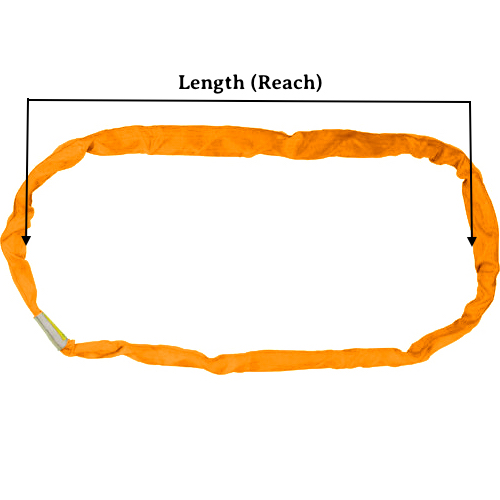 Endless Polyester Round Lifting Sling -Orange 5300 - 18 Feet - Image 2