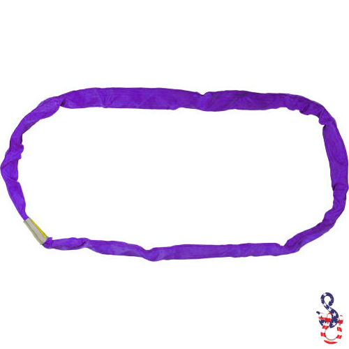 Endless Polyester Round Lifting Sling - Purple - 6 Feet