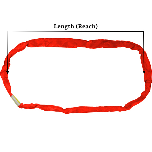 Endless Polyester Round Lifting Sling - Red - 20 Feet - Image 2